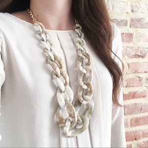 BaubleBar Bone Links Necklace
